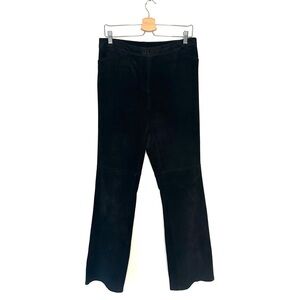 Covington | Black Suede Leather Pants Size 10